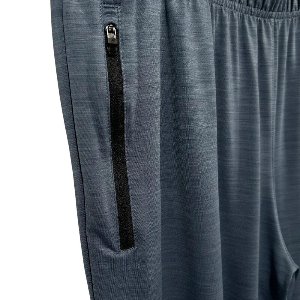 ASICS Men’s Training Pants Size 3XL (40x33") Steel Blue Stretch Zippered Pockets - Picture 2 of 5